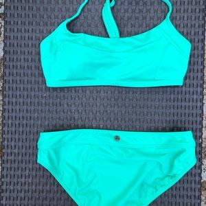 PrAna turquoise bathing suit